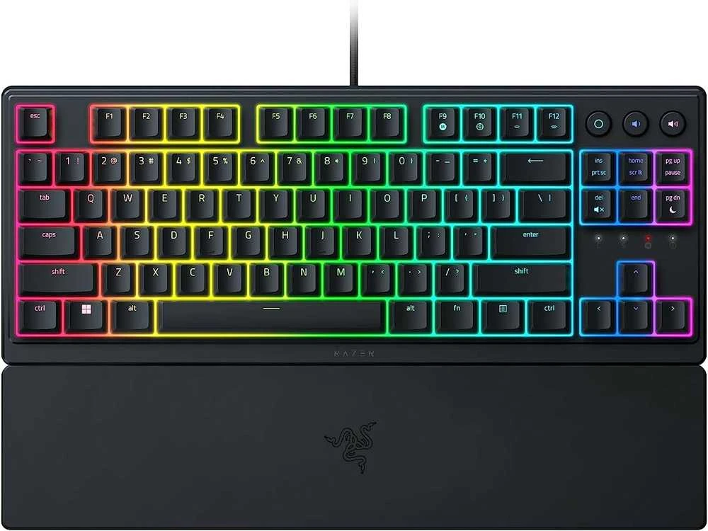 Razer | Ornata V3 Tenkeyless | Mechaninė klaviatūra žaidimams | su laidu | RGB LED pašvietimas | US | Juodas