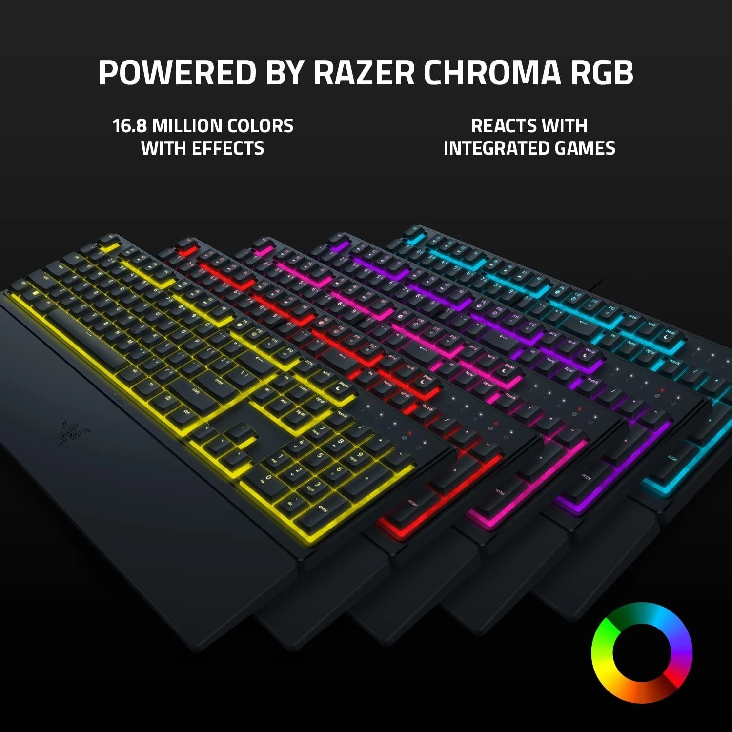 Razer | Klaviatūra žaidimams | Ornata V3 X | Klaviatūra žaidimams | su laidu | RGB LED pašvietimas | US | Silent Membrane | Juodas