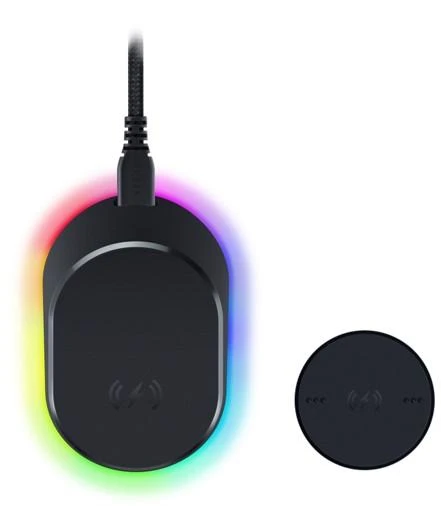 Razer | Pelė Dock Pro + Wireless Charging Puck Bundle | Wireless | USB | Juodas | Yes