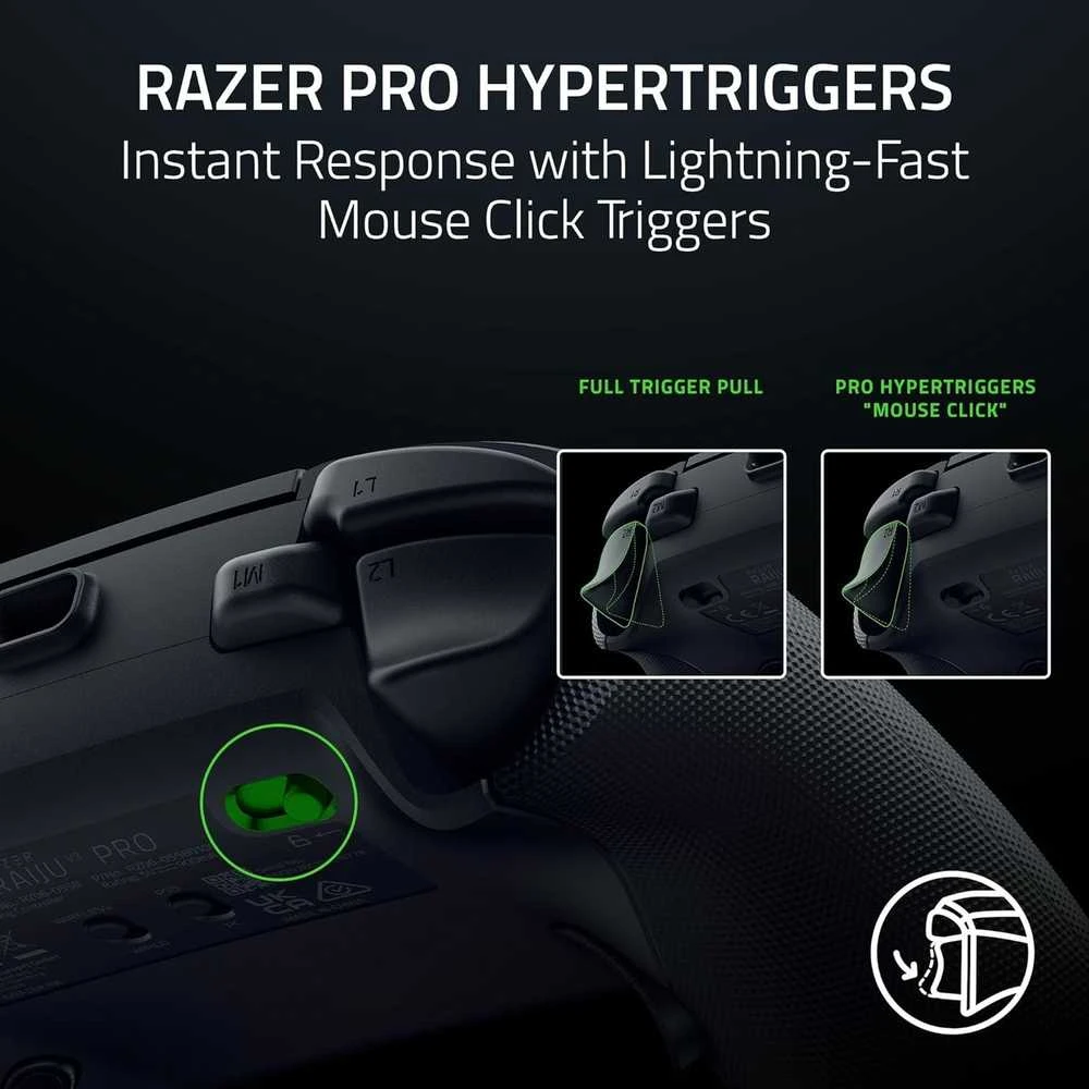 Razer Gaming Controller | Raiju V3 Pro for PS5 & PC | Juodas