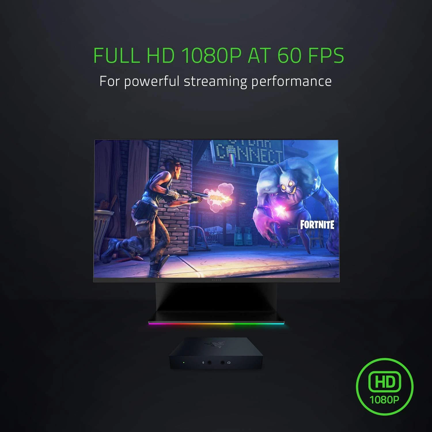 Razer | Žaidimų srauto ir fiksavimo kortelė, skirta asmeniniam kompiuteriui, „Playstation“, „XBox“ ir „Switch“ | Ripsaw Game Capture Card | Tik USB 3.0