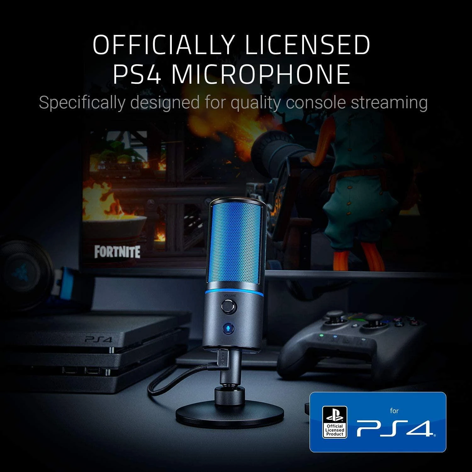 Razer | Seiren X | N/A | Laidinis | Kardioidinio kondensatoriaus mikrofono PS4 versija