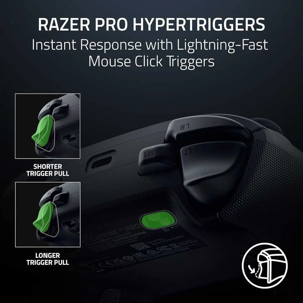 Razer | Belaidis „Esports“ valdiklis, skirtas „XBOX“ / asmeniniam kompiuteriui | Wolverine V3 Pro | Juodas