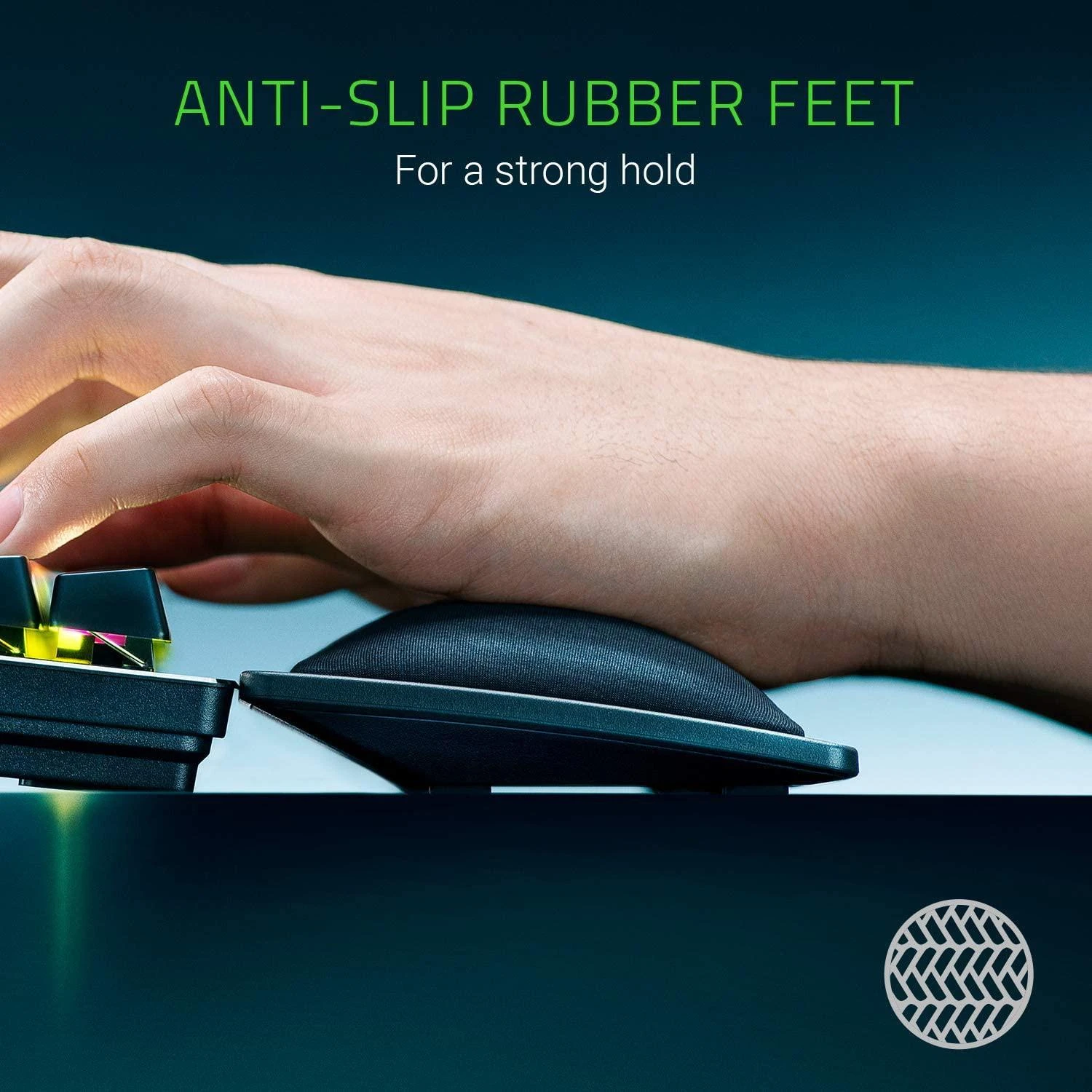 Razer Ergonomic Riešo atrama pilno dydžio klaviatūrai