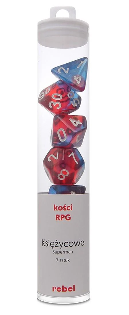 REBEL RPG kauliukų rinkinys – Mėnulio akmenys – Supermenas
