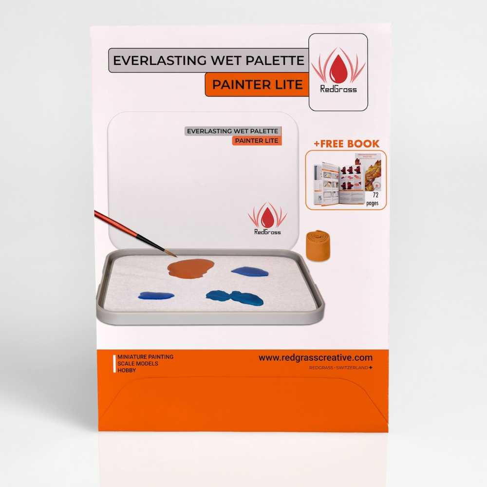 „Redgrass Painter Lite“ šlapia paletė – specialus knygos leidimas