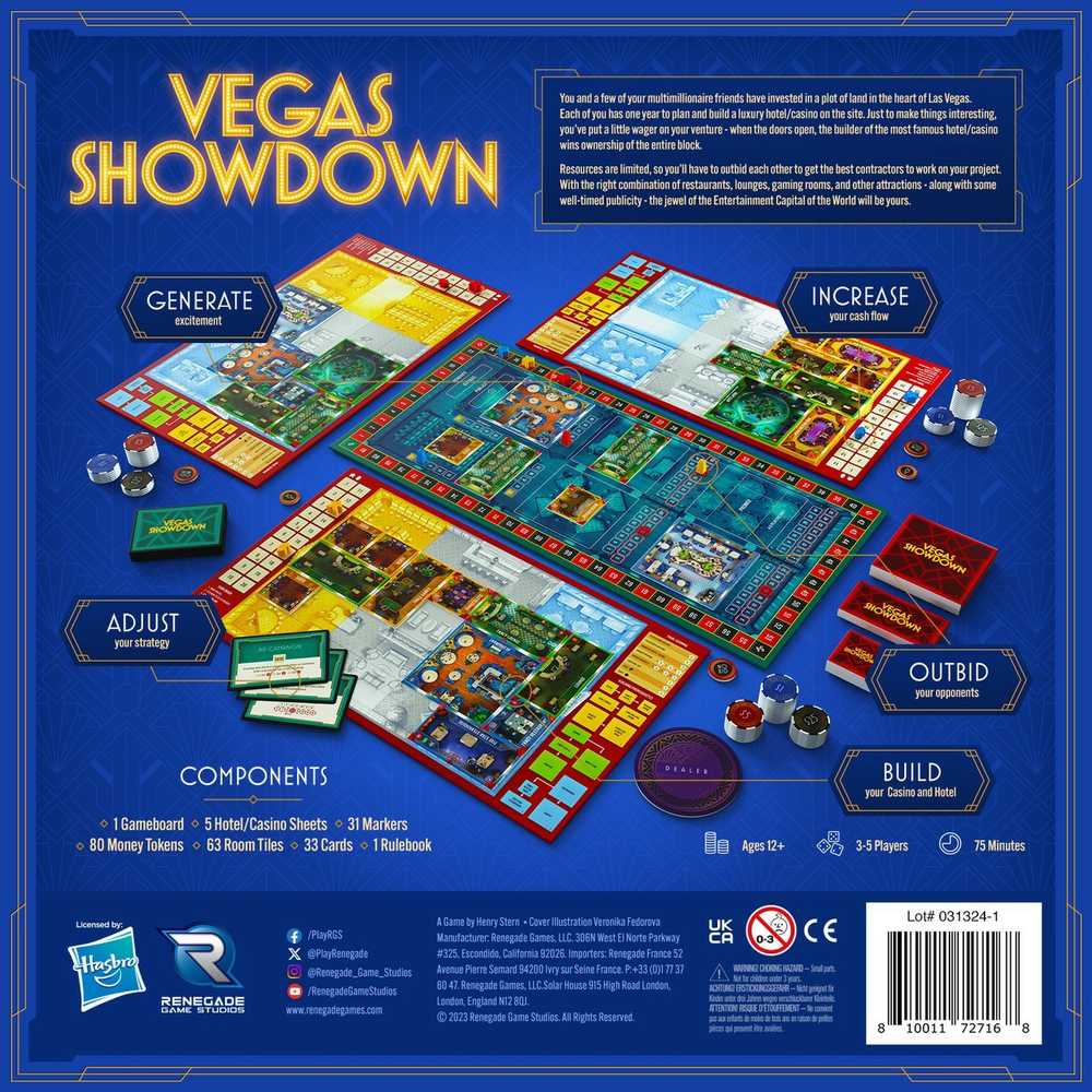Renegade Game Studios Vegas Showdown