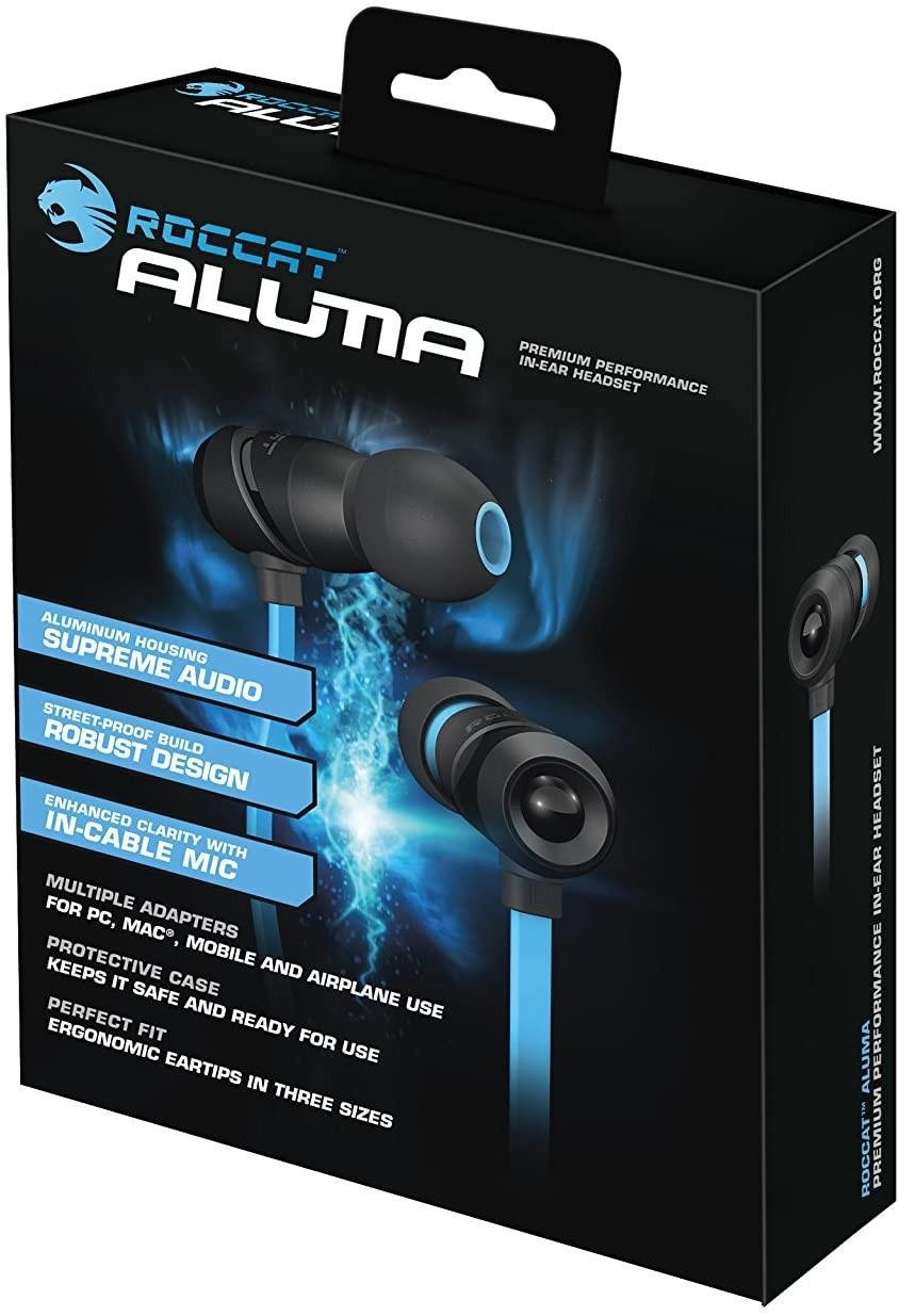 Į ausis įkišamos Ausinės Žaidimams Roccat Aluma, Juoda-mėlyna