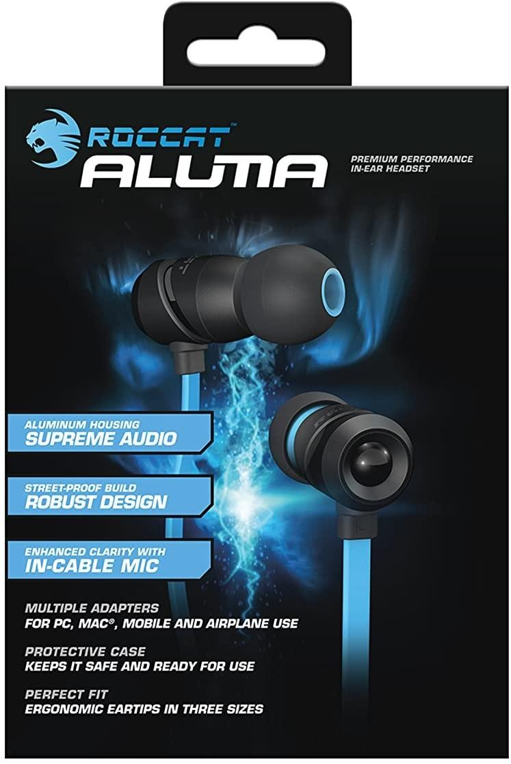 Į ausis įkišamos Ausinės Žaidimams Roccat Aluma, Juoda-mėlyna