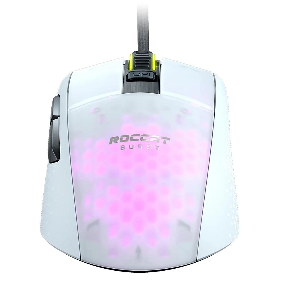 Lengva Žaidimų Pelė Roccat Burst Pro, Titan Optical Switch, 16000dpi, Balta