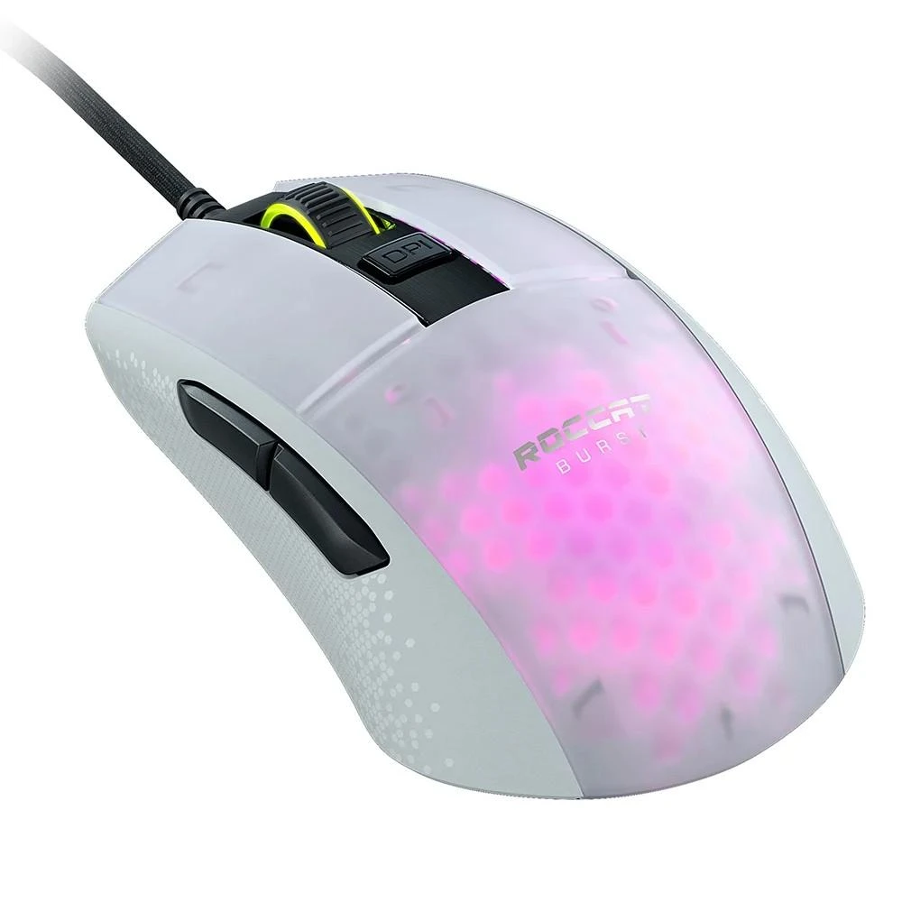 Lengva Žaidimų Pelė Roccat Burst Pro, Titan Optical Switch, 16000dpi, Balta