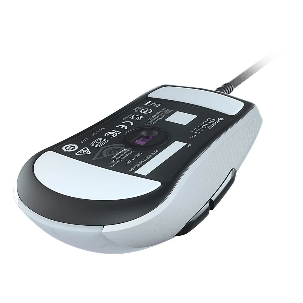 Lengva Žaidimų Pelė Roccat Burst Pro, Titan Optical Switch, 16000dpi, Balta