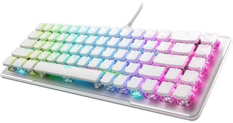 ROCCAT Vulcan II Mini RGB balta mechaninė klaviatūra (US, Raudona switch)