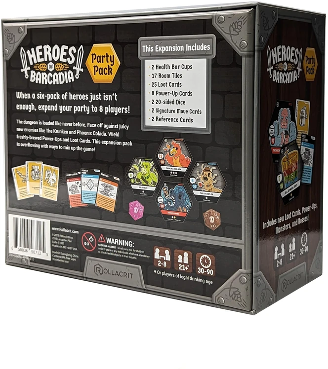 Rollacrit Heroes of Barcadia Party Pack