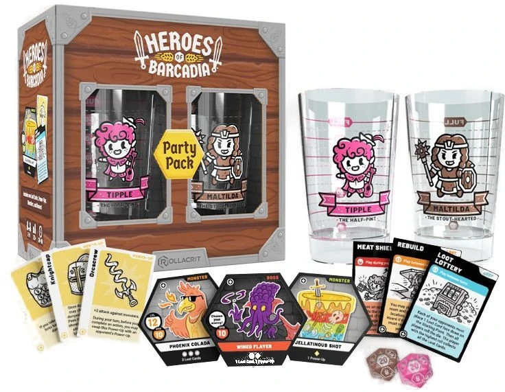 Rollacrit Heroes of Barcadia Party Pack