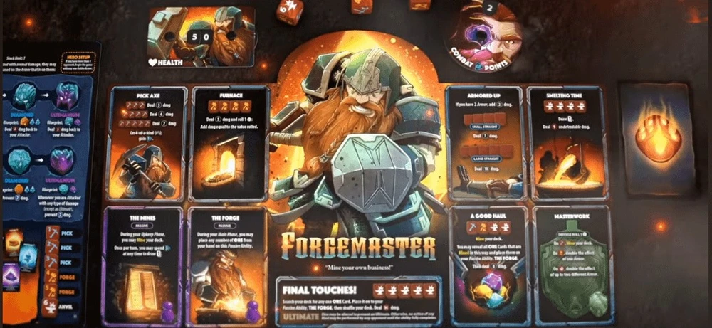 Roxley Games Dice Throne: Forgemaster Hero Pack