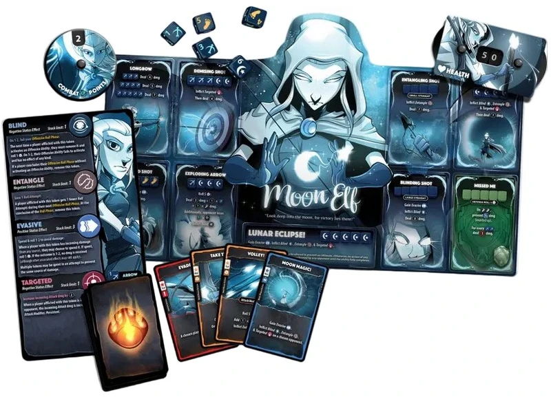 Roxley Games Dice Throne: Moon Elf Hero Pack