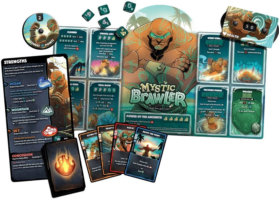 Roxley Games Dice Throne: Mystic Brawler Hero Pack