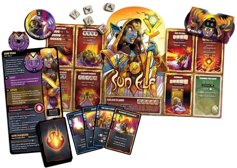 Roxley Games Dice Throne: Sun Elf Hero Pack