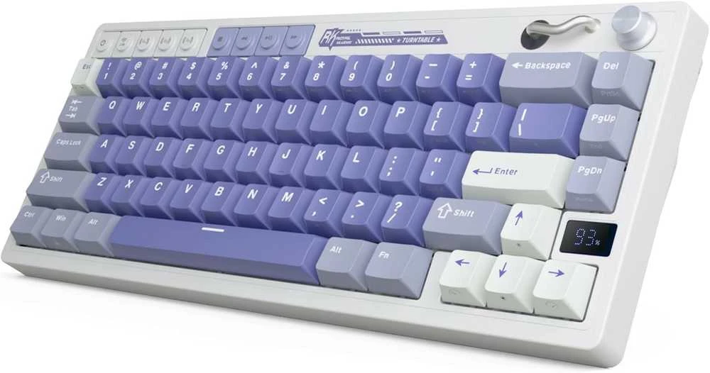 Royal Kludge M65 RGB Ocean Mėlyna belaidė klaviatūra | 60%, Hot-swap, Creamy switches, US