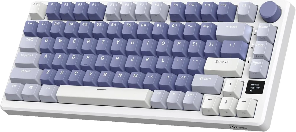 Klaviatūra Royal Kludge RK M75 (Ocean mėlynas) - RK Creamy Switches