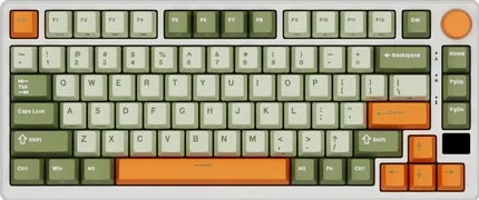 Royal Kludge M75 Slate Cyan belaidė klaviatūra | 75%, Hot-swap, kreminiai jungikliai, US