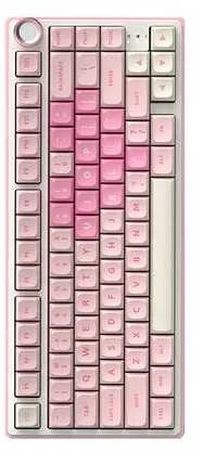 Royal Kludge R75 RGB Rožinė Melody laidinė klaviatūra | 75%, Hot-swap, Kremas switches, US