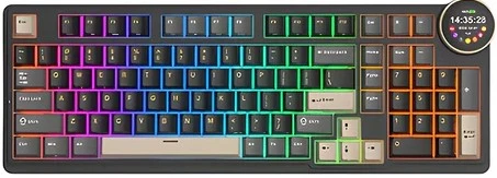 Royal Kludge RK-N99 RGB Phantom belaidė klaviatūra | 96%, Hot-swap, rusvai gelsvas switches, US