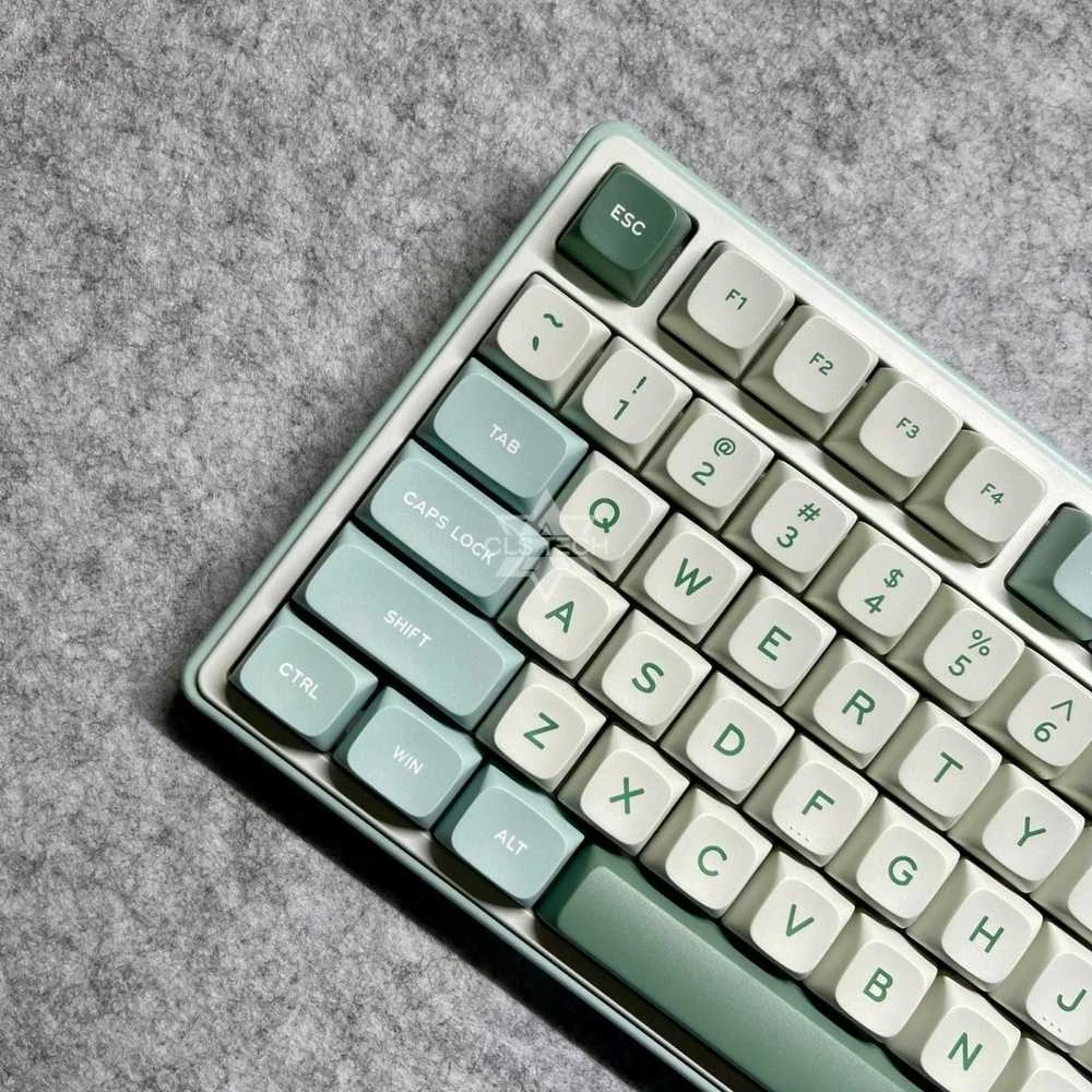 Royal Kludge RK R75 Sidabrinis Switches Skycyan Žaidimų klaviatūra baltos spalvos