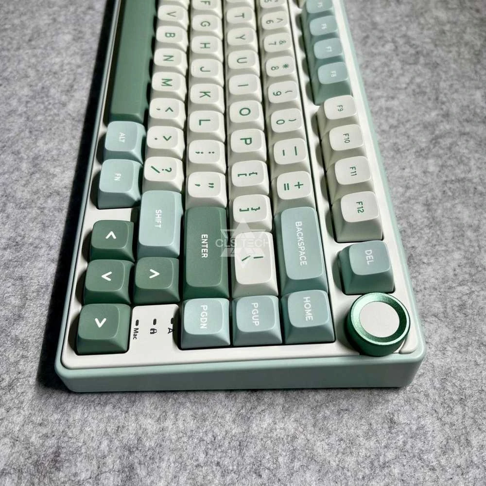 Royal Kludge RK R75 Sidabrinis Switches Skycyan Žaidimų klaviatūra baltos spalvos