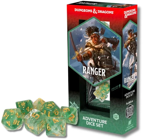 Sirius Dice Dungeons & Dragons Adventure Dice - Ranger: Baltas / Žalias