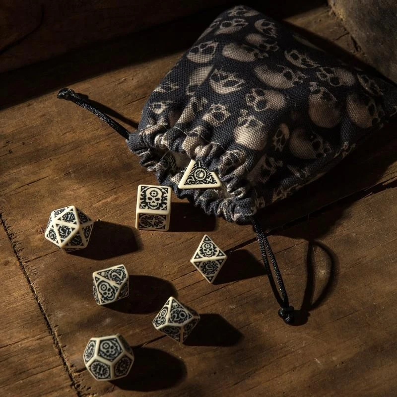Q Workshop Skull Fullprint Dice Bag