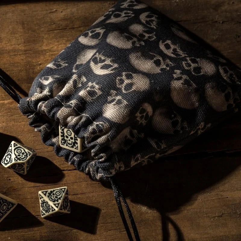 Q Workshop Skull Fullprint Dice Bag