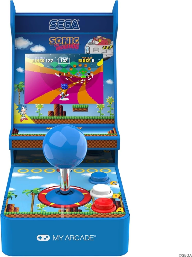 My Sonic Joystick Player: Sonic The Hedgehog nešiojama žaidimų konsolė (2 žaidimai)