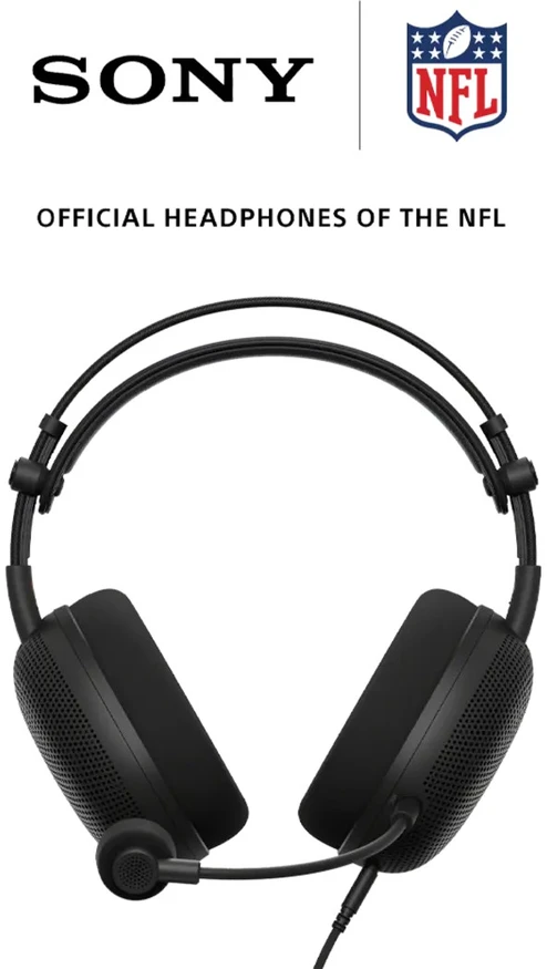 Sony INZONE H6 žaidimų ausinės su NFL branding'u