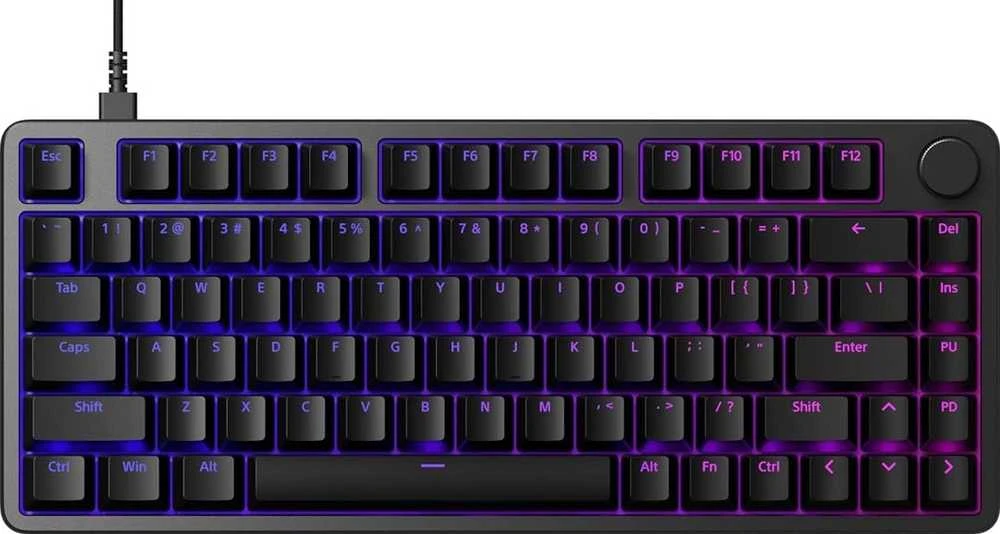 Klaviatūra žaidimams Sony INZONE KBD-H75 TKL US su laidu magnetyczna su pašvietimu juoda