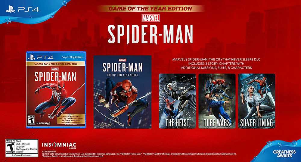 Sony Marvel's Spider-Man: Game of The Year Edition PS4