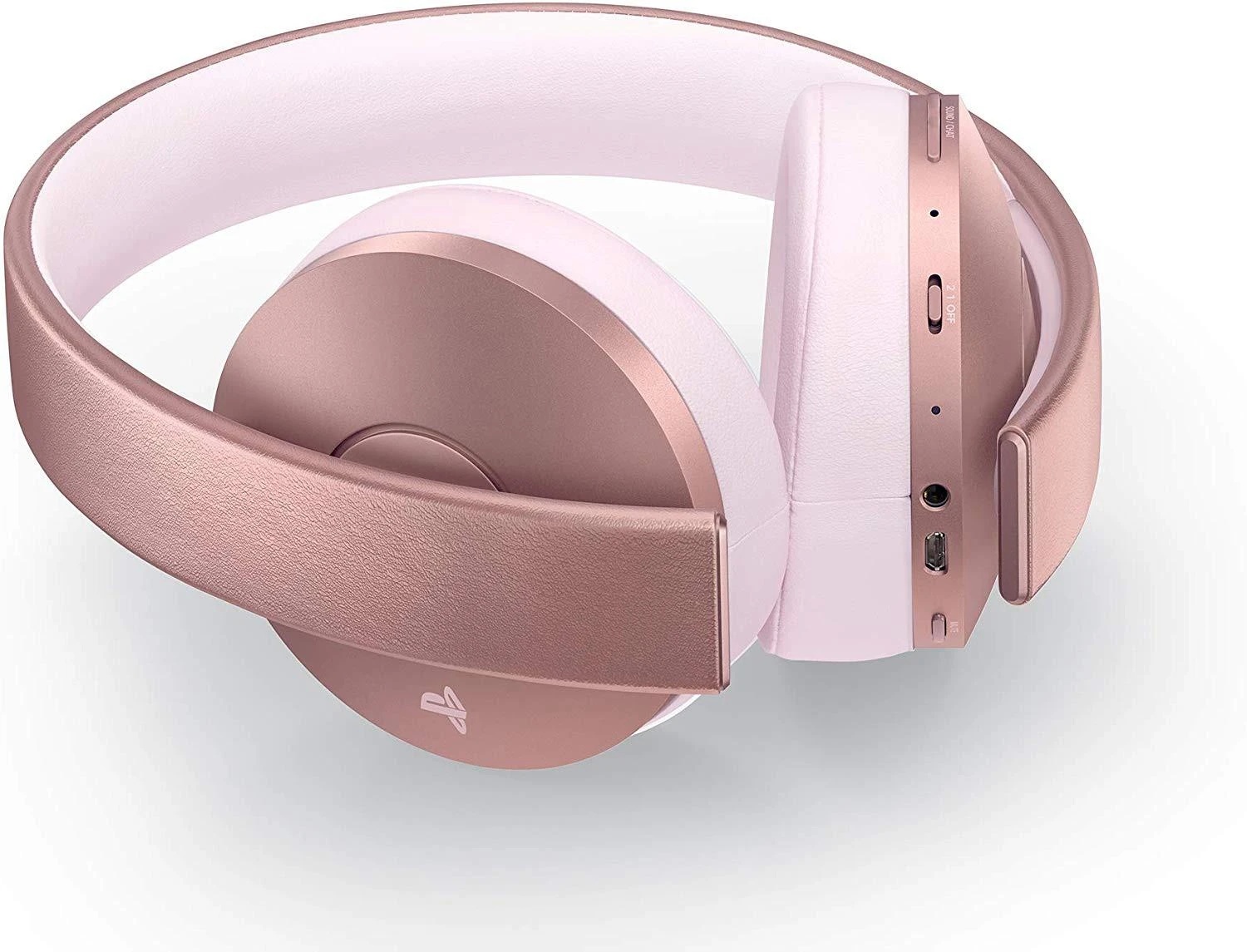 Belaidės ausinės Sony PlayStation Gold Wireless Headset Rose Gold Edition