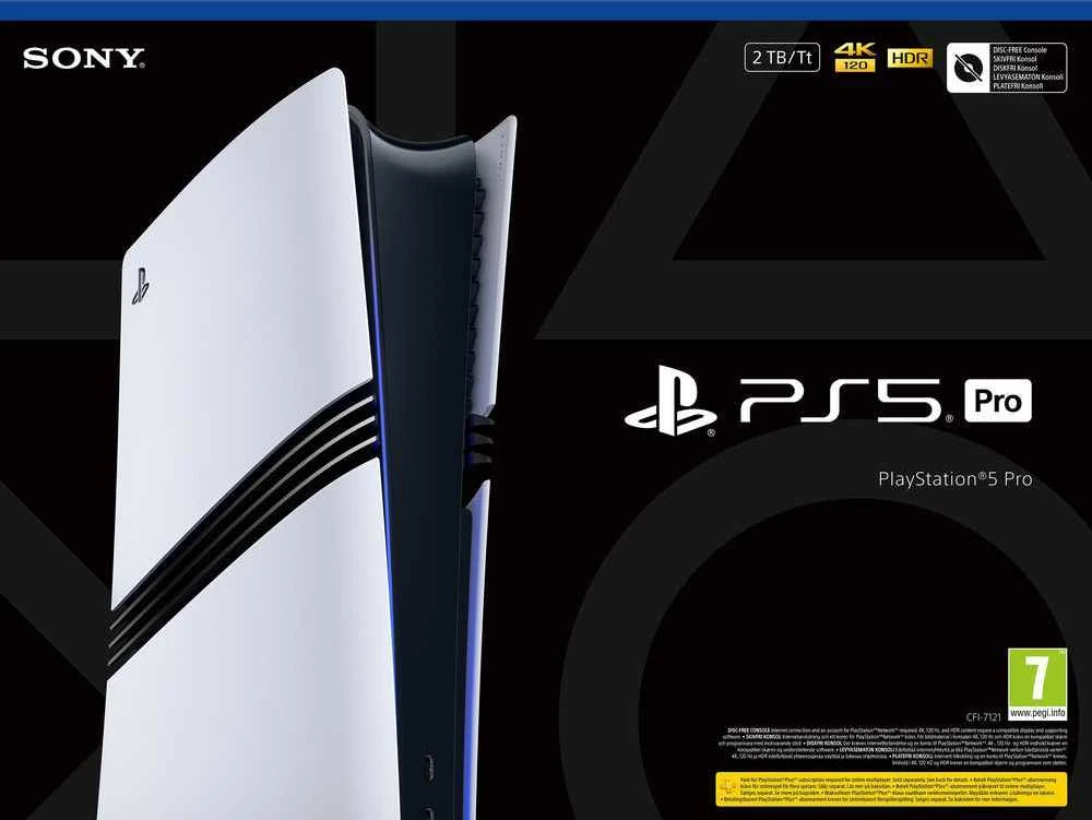 Sony PlayStation 5 PRO žaidimų konsolė (2 TB SSD, Digital)
