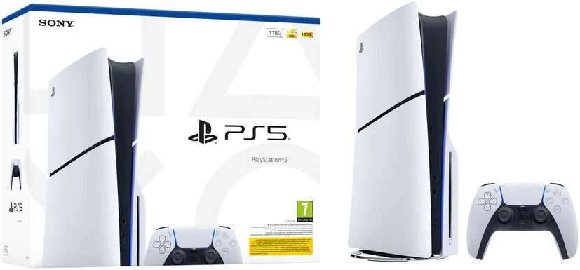 Sony PlayStation 5 SLIM žaidimų konsolė E-chassis (1 TB SSD, Disc Drive)