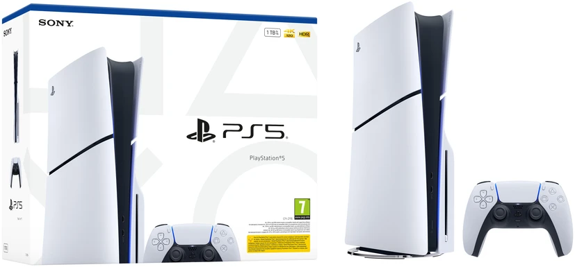 Sony PlayStation 5 SLIM žaidimų konsolė E-chassis (1 TB SSD, Disc Drive)