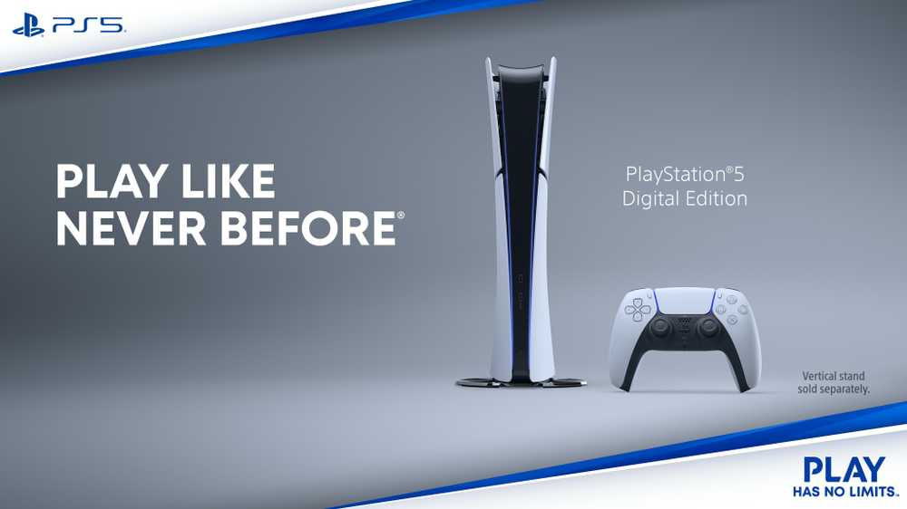 Sony PlayStation 5 SLIM žaidimų konsolė (1 TB SSD, Digital)