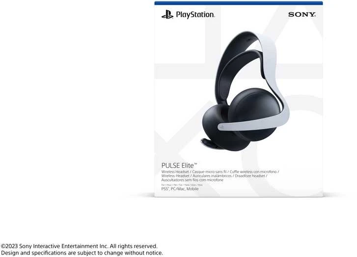 Ausinės Sony Playstation 5 Pulse Elite, Baltos spalvos (9572978)