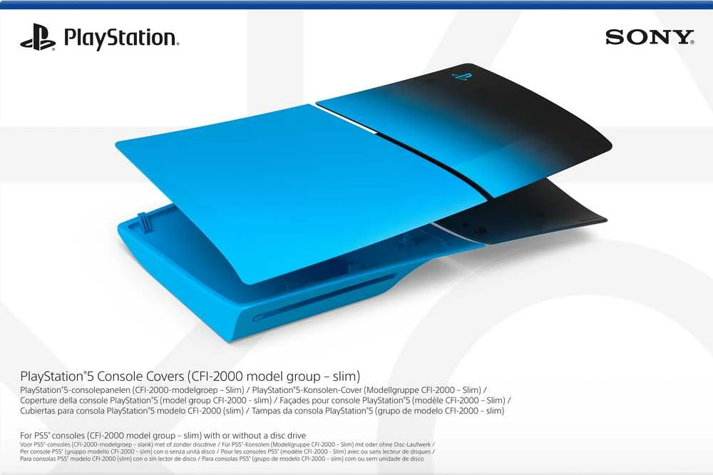 Playstation Sony PS5 Slim konsolės korpusas (Rhythm Mėlyna)