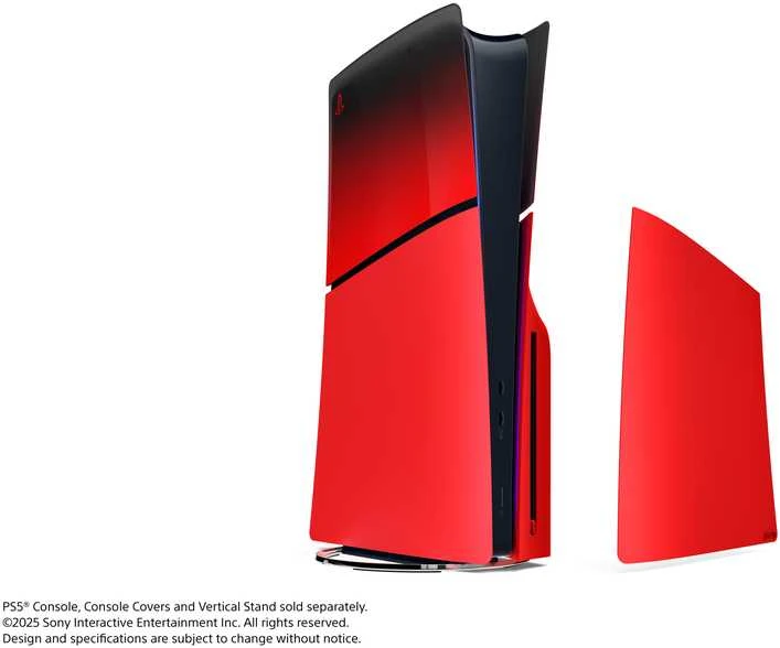 Playstation Sony PS5 Slim konsolės korpusas (Techno Raudona)