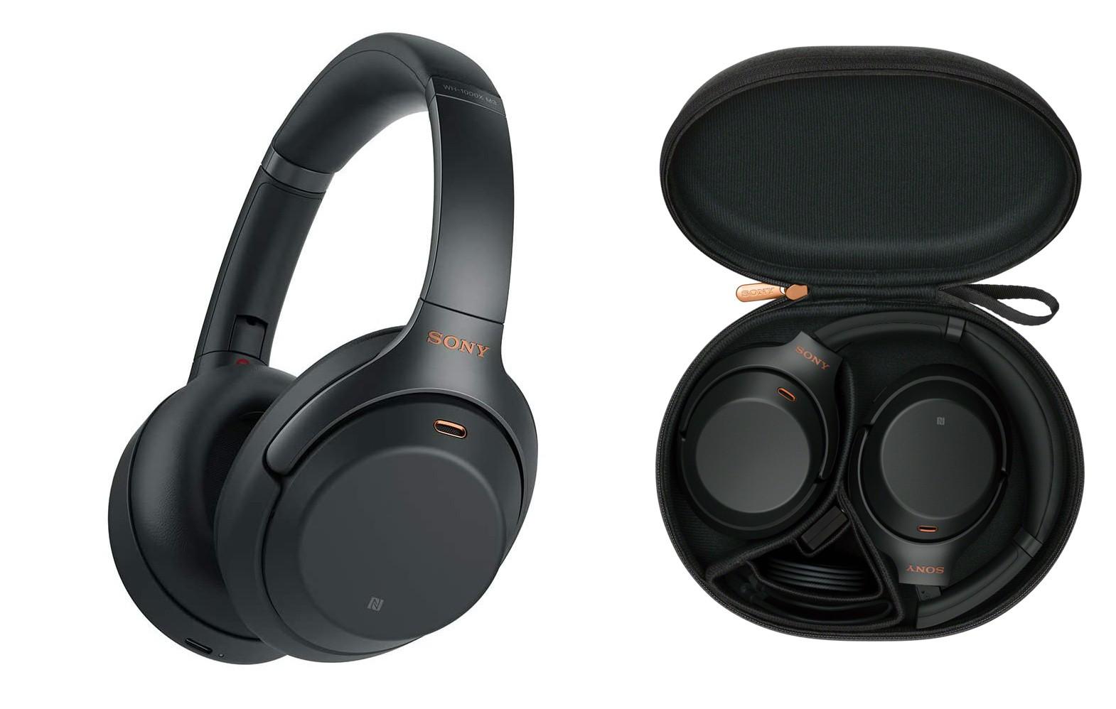 Sony Belaidės triukšmą slopinančios ausinės WH-1000XM3B (Juodos) su  mikrofonu | Varle.lt