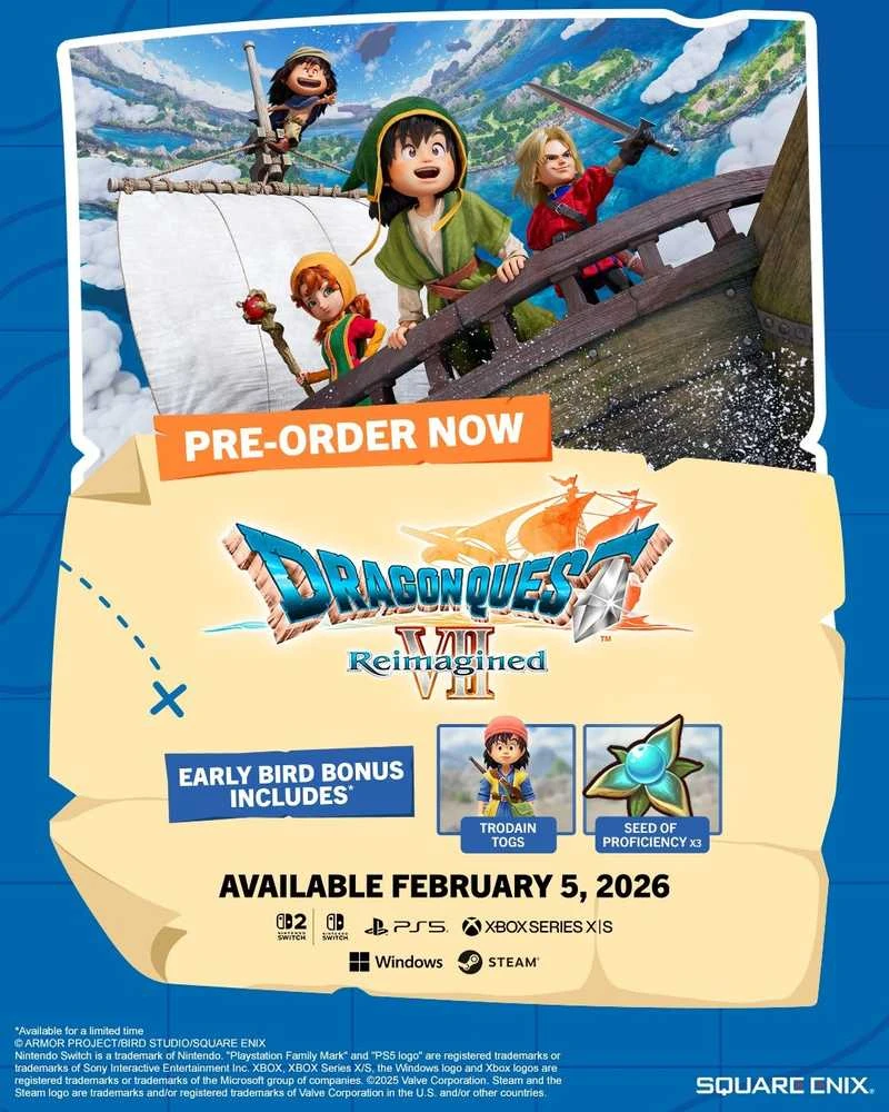 „Square Enix Dragon Quest VII“ – naujai įsivaizduotas PS5