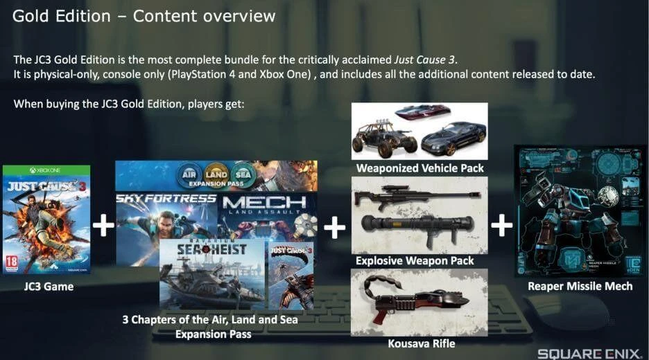 Sony Just Cause 3: Gold Edition PlayStation 4 Auksas