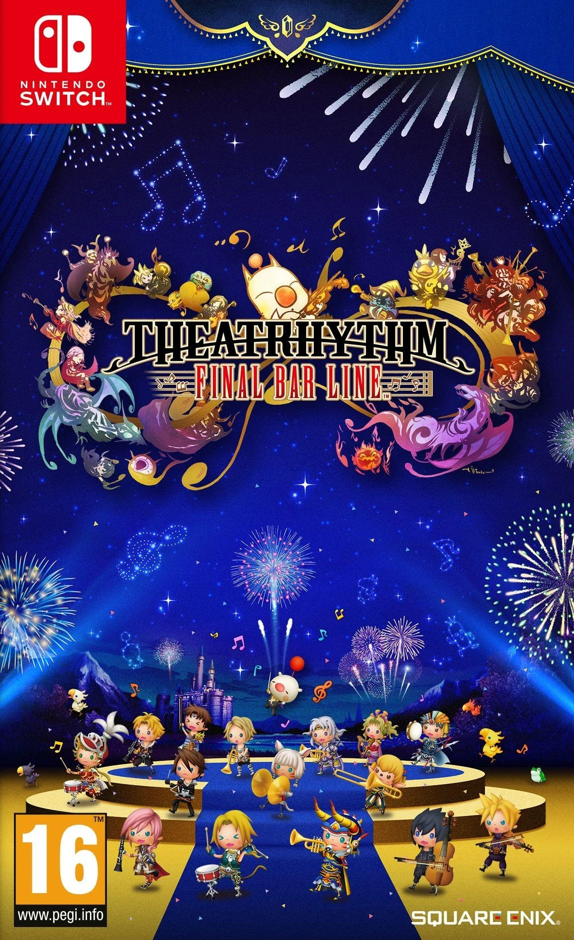 Square Enix teatro ritmas: paskutinė baro eilutė