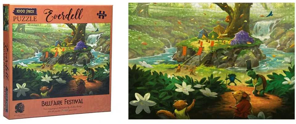 Starling Games Everdell 1000 Piece Puzzle Bellfaire Festival